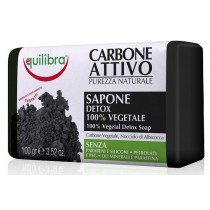 Equilibra Carbo Detox 100% Vegetal Detox Soap mydo oczyszczajce 100% rolinne z aktywnym wglem 100g