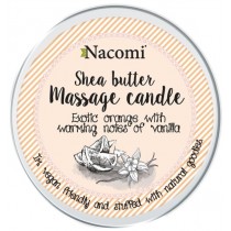 Nacomi Shea Butter Massage Candle wieca do masau z masem shea Pomaracza 150g