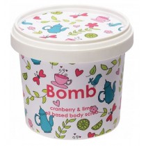 Bomb Cosmetics Cranberry & Lime Shower Scrub peeling cukrowy pod prysznic urawina & Limonka 400g