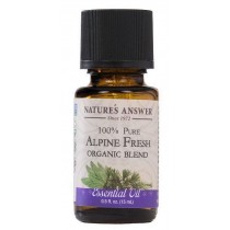 Nature`s Answer 100% Pure Alpine Fresh Organic Blend Essential Oil olej z jody balsamicznej suplement diety 15ml