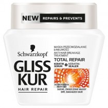 Gliss Kur Total Repair Anti-Hair Breakage Treatment regenerujca maska przeciw amliwoci wosw 300ml