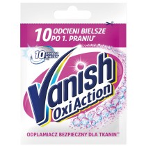 Vanish Oxi Action odplamiacz w proszku do tkanin biaych White 30g
