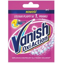 Vanish Oxi Action odplamiacz w proszku do tkanin kolorowych Pink 30g