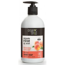 Organic Shop Organic Rose & Peach Nourishing Hand Soap odywcze mydo do rk 500ml