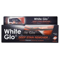 White Glo Charcoal Deep Stain Remover wybielajca pasta do zbw z aktywnym wglem 100ml + szczoteczka