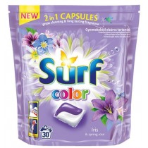 Surf Color kapsuki do prania do koloru Iris & Spring Rose 30szt