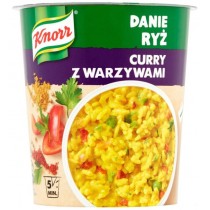 Knorr Gorcy Kubek danie ry Curry z Warzywami 73g