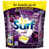 Surf Dark Color kapsuki do prania do koloru Black Orchid & Lily 42szt