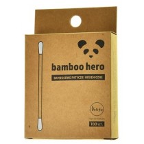 Bamboo Hero Bambusowe patyczki higieniczne 100szt