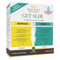 Noble Health Premium Wellness Get Slim Morning & Night dwufazowy program odchudzajcy 90 tabletek