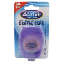 Active Oral Care Dental Tape tama mitowa woskowana z fluorem 50 metrw
