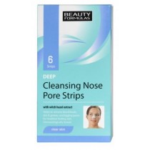 Beauty Formulas Clear Skin Deep Cleansing Nose Pore Strips gboko oczyszczajce paski na nos 6szt