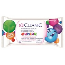 Cleanic Junior Refresing Wet Wipes chusteczki odwieajce dla dzieci Guma Balonowa 15szt