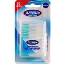 Active Oral Care Interdental Soft Brushes silikonowe czyciki midzyzbowe Soft 20szt