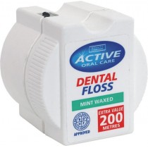 Active Oral Care Mint Dental Floss ni dentystyczna mitowa woskowana 200 metrw