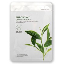 Beauugreen Antioxidant Green Tea Essence Mask antyoksydacyjna maseczka do twarzy Zielona Herbata 23g