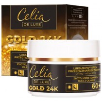 Celia De Luxe Gold 24K 60+ krem przeciwzmarszczkowy na noc 50ml