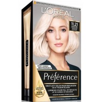 L`Oreal Les Blondissimes Preference Farba do wosw 11.21 Bardzo Bardzo Jasny Chodny Perowy Blond