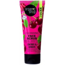 Organic Shop Organic Ginger & Cherry Cleansing Face Scrub oczyszczajcy scrub do twarzy 75ml