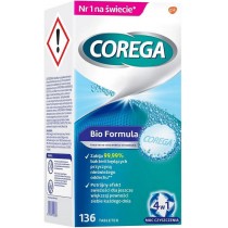 Corega Tabs Bio Formula tabletki do czyszczenia protez zbowych 136 tabletek