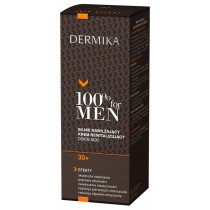 Dermika 100% for Men Cream 30+ silnie nawilajcy krem rewitalizujcy na dzie/na noc 50ml