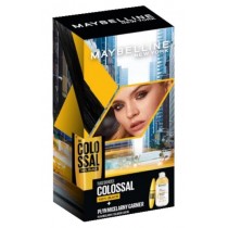 Maybelline Colossal 100% Black Mascara tusz do rzs 10,7ml + Garnier Skin Naturals pyn micelarny z olejkiem 400ml