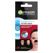 Garnier Skin Naturals plastry przeciw zaskrnikom z aktywnym wglem 4szt