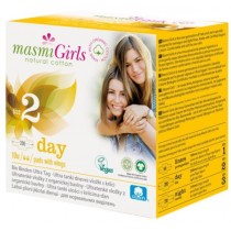 Masmi Girls podpaski na dzie z baweny organicznej Size 2 10szt