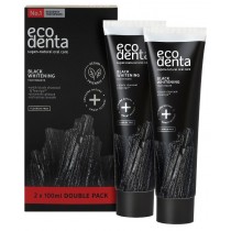 Ecodenta Super+ Natural Oral Care Black Whitening Toothpaste czarna pasta do zbw 2x100ml