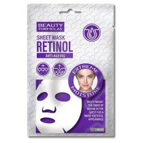 Beauty Formulas Retinol Anti-Aging Sheet Mask nawilajca maska w pachcie do twarzy