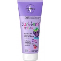4Organic Naturalny szampon i el do mycia dla dzieci 2w1 Blackberry Friends 200ml