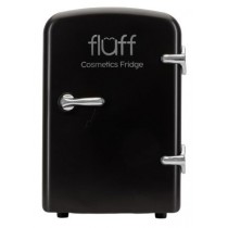 Fluff Cosmetics Fridge lodwka kosmetyczna ze srebrnym logo Czarna Matowa