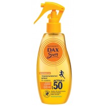 Dax Sun Active+ SPF50 transparentny spray do opalania wysoko wodoodporny 200ml