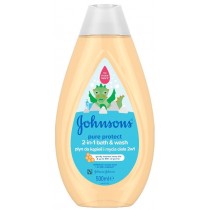 Johnson`s Baby Pure Protect 2in1 Bath & Wash pyn do kpieli i mycia ciaa dla dzieci 2w1 500ml