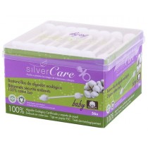 Masmi Silver Care patyczki higieniczne do uszu z baweny organicznej dla dzieci i niemowlt 56szt