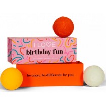 I Love Birthday Fun Bath Fizzers kule do kpieli 3x150g