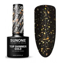 Sunone Top Shimmer No Wipe top hybrydowy Gold 5ml